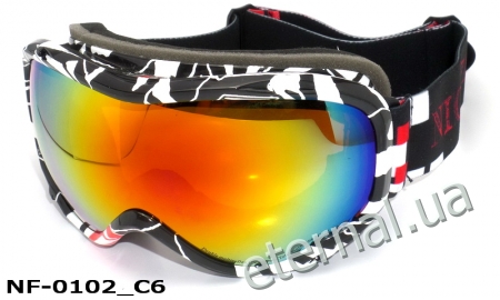 лыжные очки NF-0102 C6 black-white
