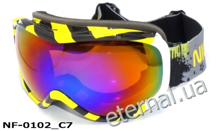 лыжные очки NF-0102 C7-a yellow-black-white