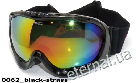 лыжные очки 0062 black-strass