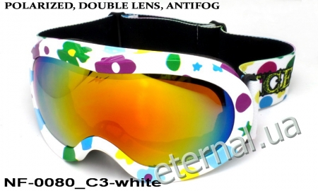 лыжные детские очки NF-0080 C3 white