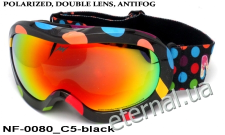 лыжные детские очки NF-0080 C5 black