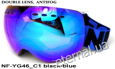 лыжные очки NF-YG46 C1 black-blue