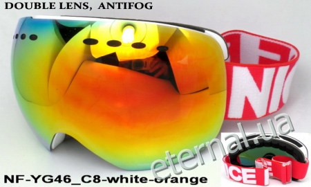 лыжные очки NF-YG46 C8 white-orange