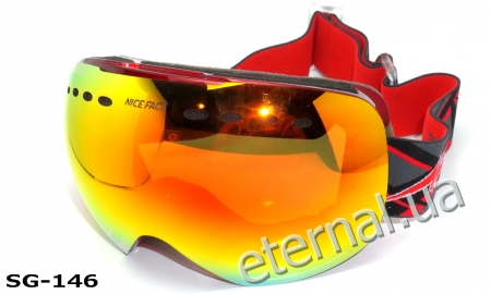 лыжные очки SG-146 C02 red-orange
