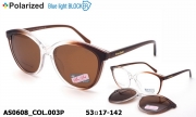 Anna Smith оправа очки AS0608 COL.003P clip-on blue blocker pola