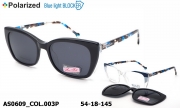 Anna Smith оправа очки AS0609 COL.003P clip-on blue blocker pola