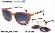 Anna Smith оправа очки AS0609 COL.004P clip-on blue blocker pola