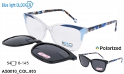 Anna Smith оправа очки AS0610 COL.003P clip-on blue blocker