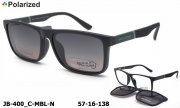 James BROWNE очки JB-400 C-MBL-N clip-on polarized