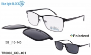 Оправа Thom RICHARD TR0030 COL.001 Clip-on Blue Blocker