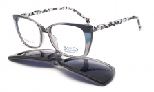 Anna Smith оправа очки AS0609 COL.002P clip-on blue blocker pola