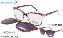 Anna Smith оправа очки AS0610 COL.005P clip-on blue blocker