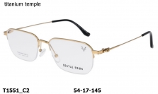 Оправа Gentle Fawn T1551 C2 Titanium temple