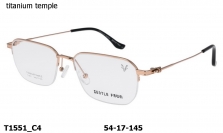 Оправа Gentle Fawn T1551 C4 Titanium temple