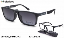 James BROWNE очки JB-400 B-MBL-A2 clip-on polarized