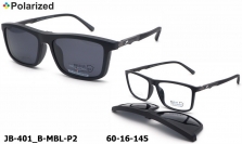 James BROWNE очки JB-401 B-MBL-P2 clip-on polarized