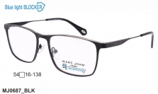 Оправа MARC JOHN MJ0687 BLK Blue Blocker
