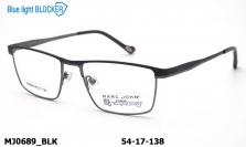 Оправа MARC JOHN MJ0689 BLK Blue Blocker
