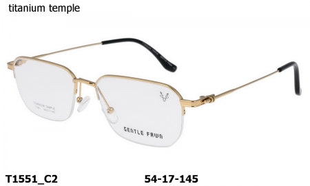 Оправа Gentle Fawn T1551 C2 Titanium temple