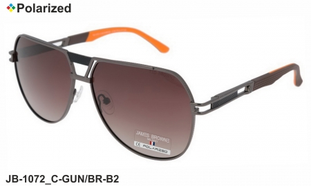 James BROWNE очки JB-1072 C-GUN/BR-B2 polarized