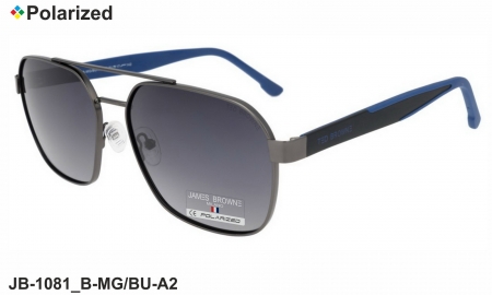 James BROWNE очки JB-1081 B-MG/BU-A2 polarized