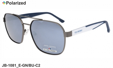 James BROWNE очки JB-1081 E-GN/BU-C2 polarized