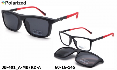 James BROWNE очки JB-401 A-MB/RD-A clip-on polarized