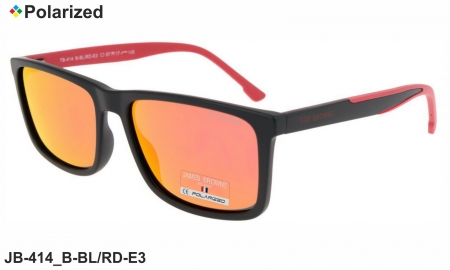 James BROWNE очки JB-414 B-BL/RD-E3 polarized