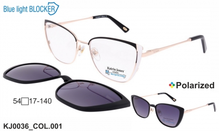 Оправа Katrin Jones KJ0036 COL.001 Clip-on Blue Blocker