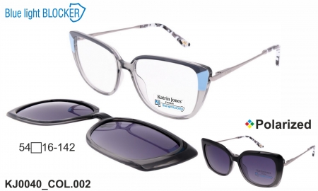 Оправа Katrin Jones KJ0040 COL.002 Clip-on Blue Blocker