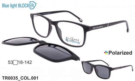 Оправа Thom RICHARD TR0035 COL.001 Clip-on Blue Blocker