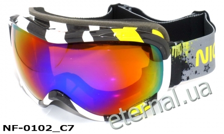 лыжные очки NF-0102 C7-c black-white-yellow